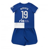 Atletico Madrid Alvaro Morata #19 Replika babykläder Bortaställ Barn 2023-24 Kortärmad (+ korta byxor)